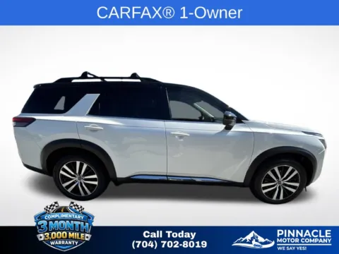 Another view of 2023 Nissan Pathfinder Platinum for sale in Mooresville, NC at Pinnacle Motor Company LKN