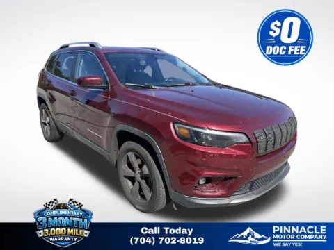 Red 2019 Jeep Cherokee Limited for sale in Mooresville, NC