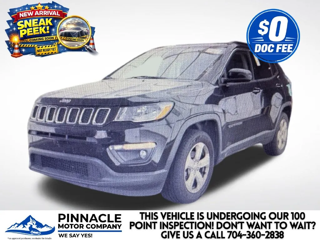 Black 2018 Jeep Compass Latitude for sale in Mooresville, NC