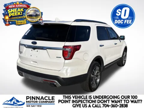 Another view of 2017 Ford Explorer Platinum for sale in Mooresville, NC at Pinnacle Motor Company LKN