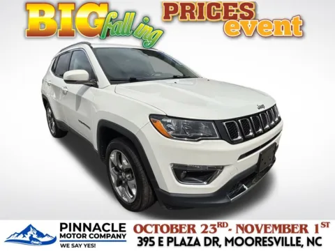 White 2021 Jeep Compass Limited for sale in Mooresville, NC
