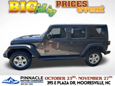 More photos of 2020 Jeep Wrangler Unlimited Sport S at Pinnacle Motor Company LKN, NC