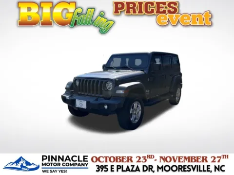 Another view of 2020 Jeep Wrangler Unlimited Sport S for sale in Mooresville, NC at Pinnacle Motor Company LKN