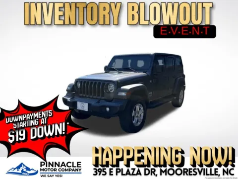 Another view of 2020 Jeep Wrangler Unlimited Sport S for sale in Mooresville, NC at Pinnacle Motor Company LKN