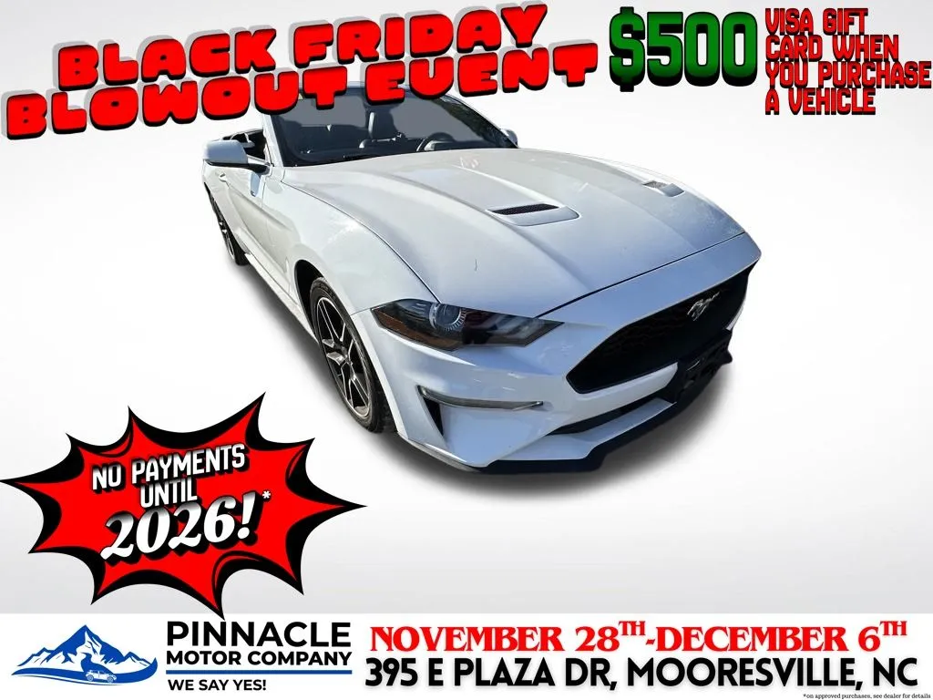 White 2023 Ford Mustang EcoBoost Premium for sale in Mooresville, NC