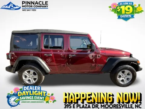 Photos of 2021 Jeep Wrangler Unlimited Sport S for sale in Mooresville, NC at Pinnacle Motor Company LKN