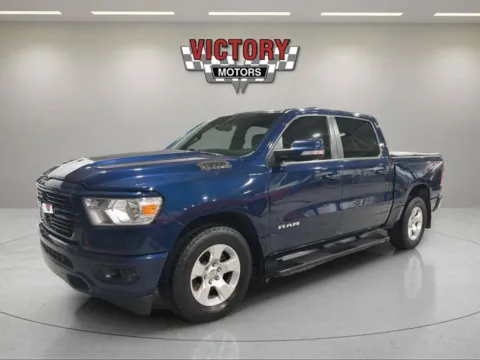 Blue 2020 RAM 1500 Big Horn 4x4 4dr Crew Cab 5.6 ft. SB Pickup for sale in Lake Orion, MI