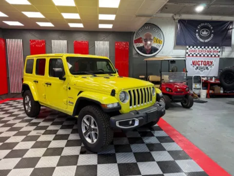Yellow 2023 Jeep Wrangler Sahara 4x4 4dr SUV for sale in Lake Orion, MI