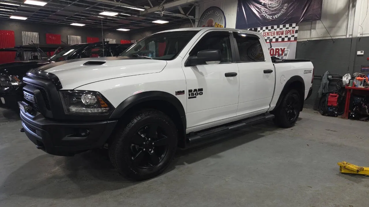 White 2020 RAM 1500 Classic Warlock 4x4 4dr Crew Cab 5.5 ft. SB Pickup for sale in Lake Orion, MI