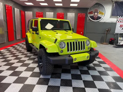 Green 2017 Jeep Wrangler Unlimited Sahara 4x4 4dr SUV for sale in Lake Orion, MI