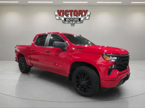Red 2023 Chevrolet Silverado 1500 Custom 4x4 4dr Crew Cab 5.8 ft. SB for sale in Lake Orion, MI