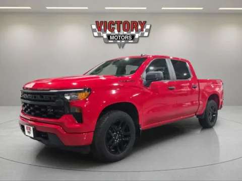 Red 2023 Chevrolet Silverado 1500 Custom 4x4 4dr Crew Cab 5.8 ft. SB for sale in Lake Orion, MI