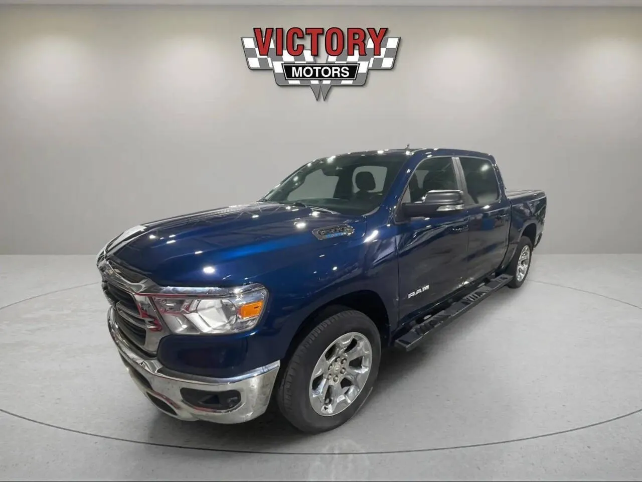 Blue 2021 RAM 1500 Big Horn 4x4 4dr Crew Cab 5.6 ft. SB Pickup for sale in Lake Orion, MI