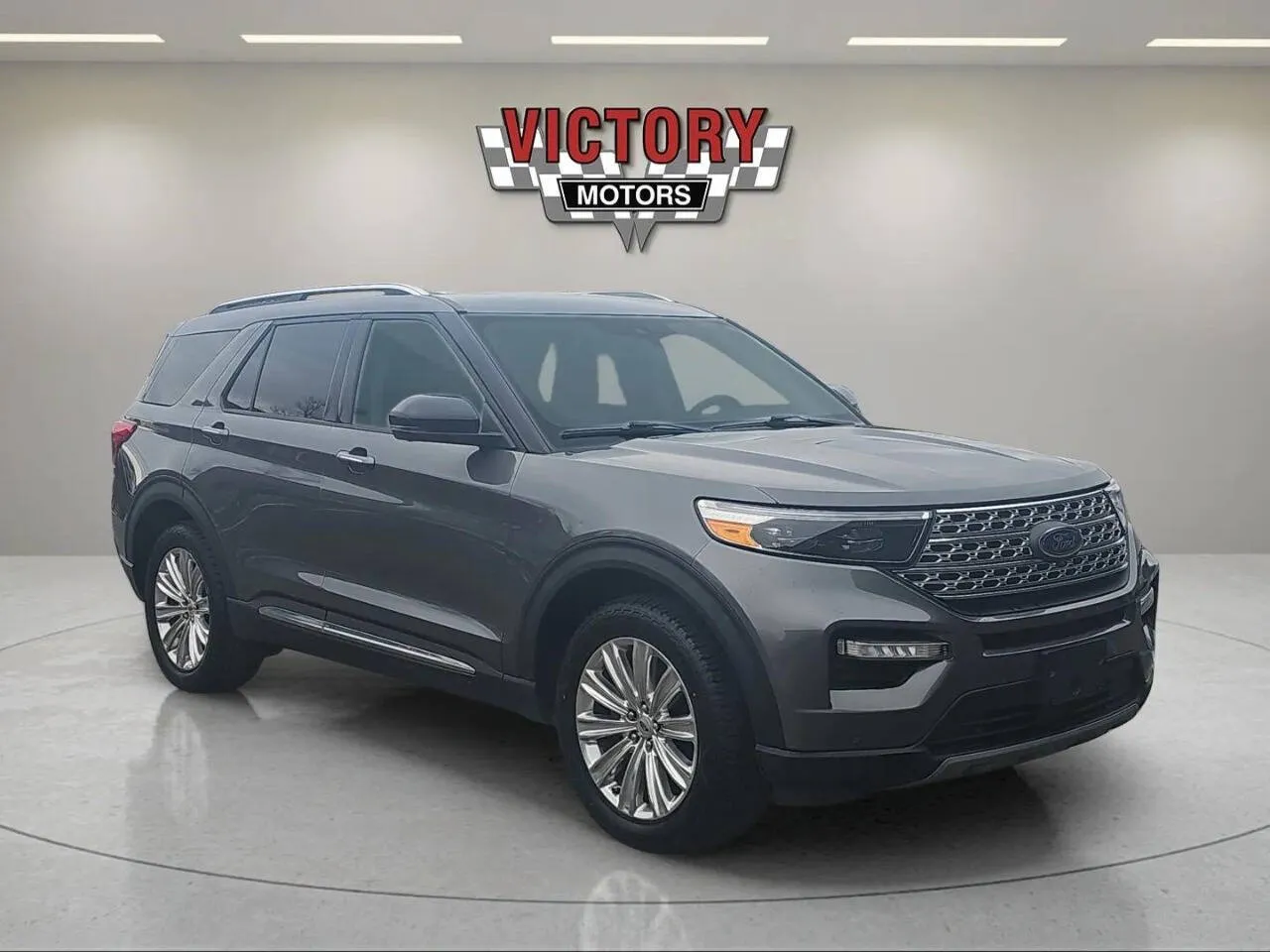 Gray 2021 Ford Explorer Hybrid Limited AWD 4dr SUV for sale in Chesterfield, MI