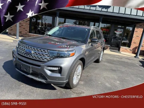 Gray 2021 Ford Explorer Hybrid Limited AWD 4dr SUV for sale in Chesterfield, MI