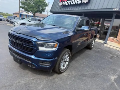 Blue 2019 RAM 1500 Rebel 4x4 4dr Quad Cab 6.4 ft. SB Pickup for sale in Chesterfield, MI