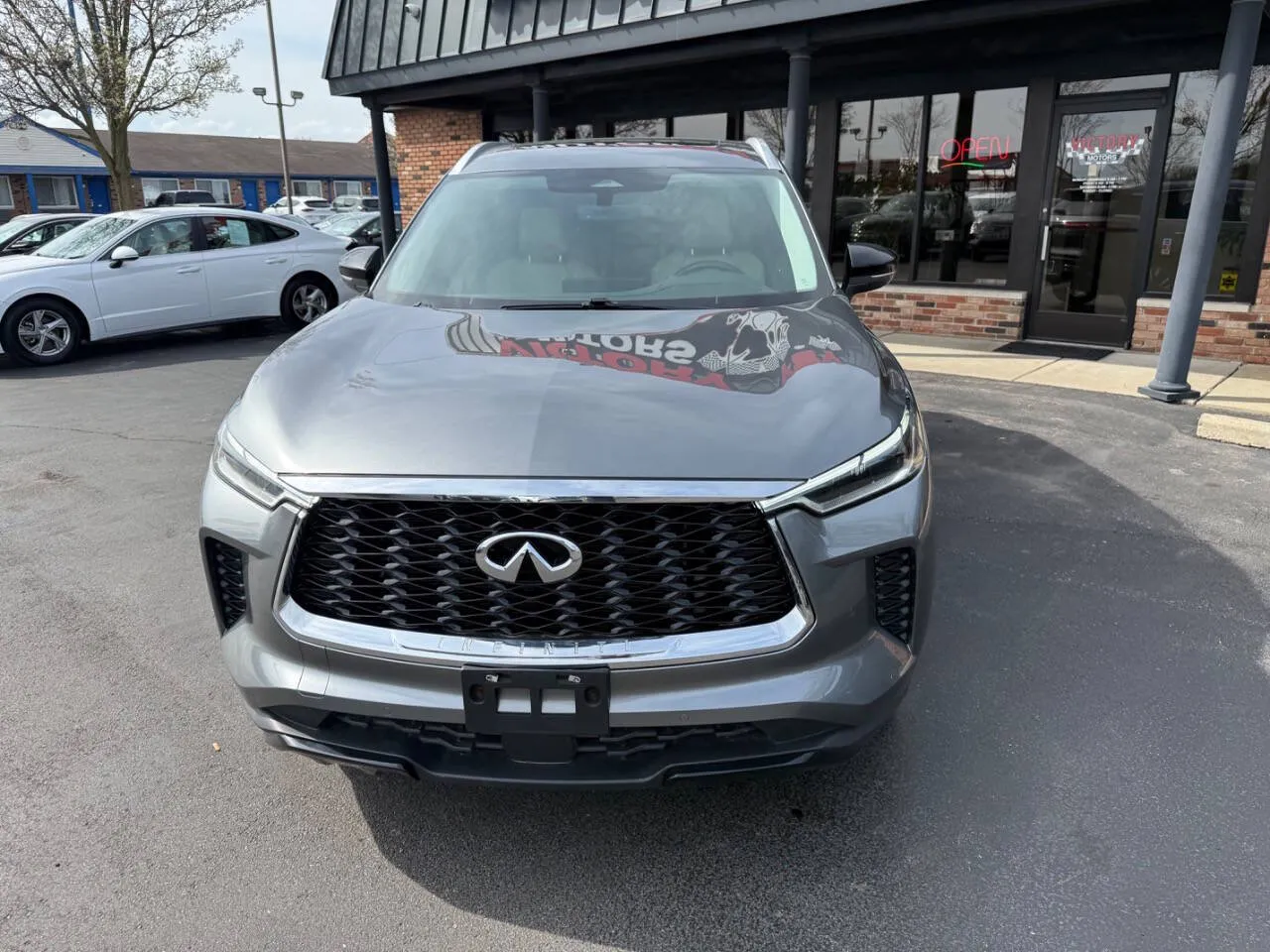 Gray 2023 Infiniti QX60 Luxe AWD 4dr SUV for sale in Chesterfield, MI