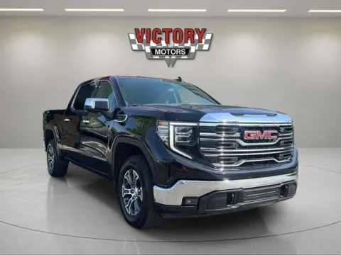 Black 2025 GMC Sierra 1500 SLT 4x4 4dr Crew Cab 5.8 ft. SB for sale in Chesterfield, MI