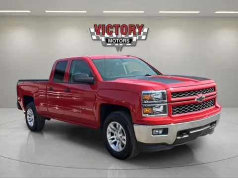 Red 2014 Chevrolet Silverado 1500 LT 4x4 4dr Double Cab 6.5 ft. SB for sale in Chesterfield, MI