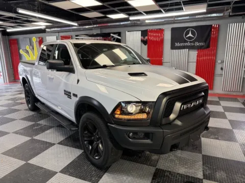 White 2022 RAM 1500 Classic Warlock 4x4 4dr Crew Cab 5.5 ft. SB Pickup for sale in Royal Oak, MI