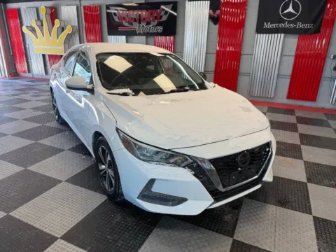 White 2021 Nissan Sentra SV 4dr Sedan for sale in Royal Oak, MI