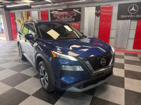 Blue 2021 Nissan Rogue SV AWD 4dr Crossover for sale in Royal Oak, MI