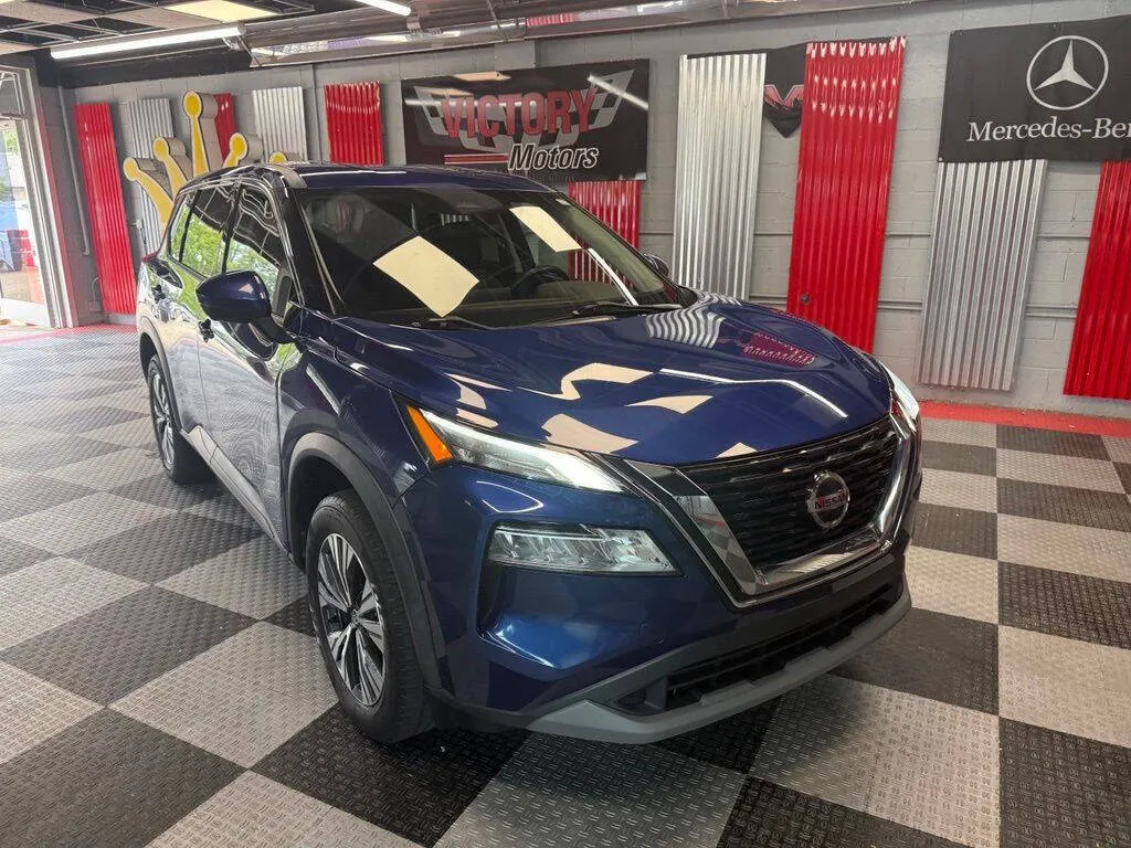 Blue 2021 Nissan Rogue SV AWD 4dr Crossover for sale in Royal Oak, MI
