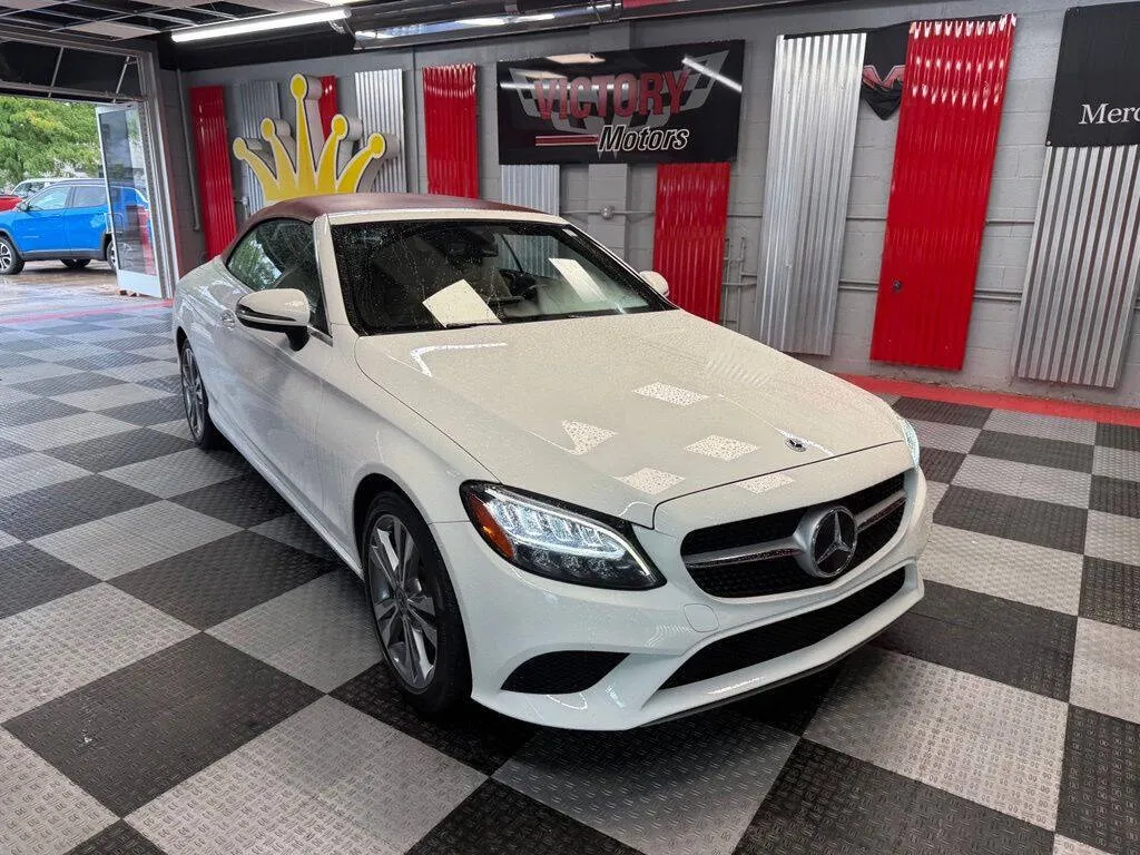 White 2021 Mercedes-Benz C-Class C 300 4MATIC AWD 2dr Cabriolet for sale in Royal Oak, MI