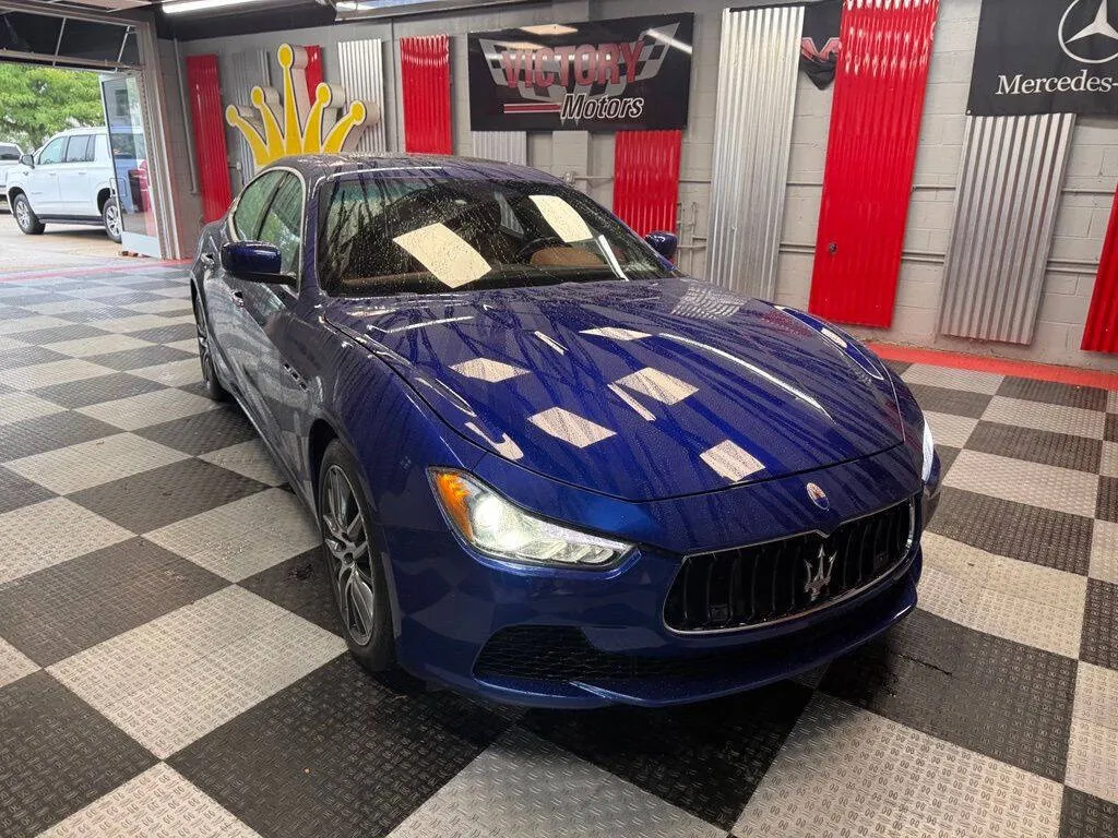 Blue 2014 Maserati Ghibli S Q4 AWD 4dr Sedan for sale in Royal Oak, MI