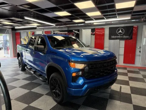 Blue 2023 Chevrolet Silverado 1500 Custom for sale in Royal Oak, MI
