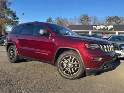 Red 2017 Jeep Grand Cherokee Trailhawk for sale in Canton, GA