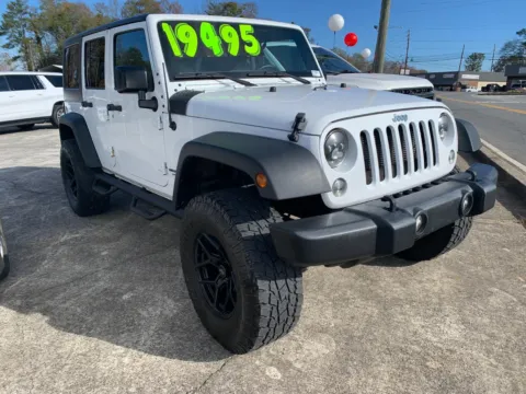 White 2017 Jeep Wrangler Unlimited Sport for sale in Canton, GA