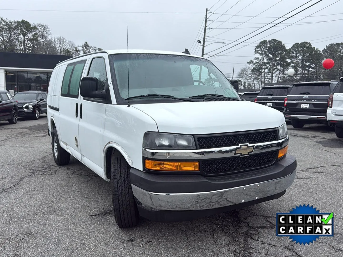 White 2019 Chevrolet Express Cargo Van RWD 2500 135 for sale in Canton, GA