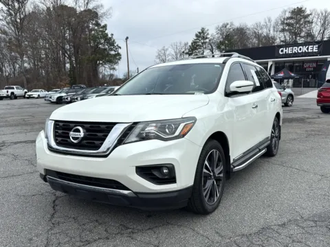 White 2019 Nissan Pathfinder Platinum for sale in Canton, GA