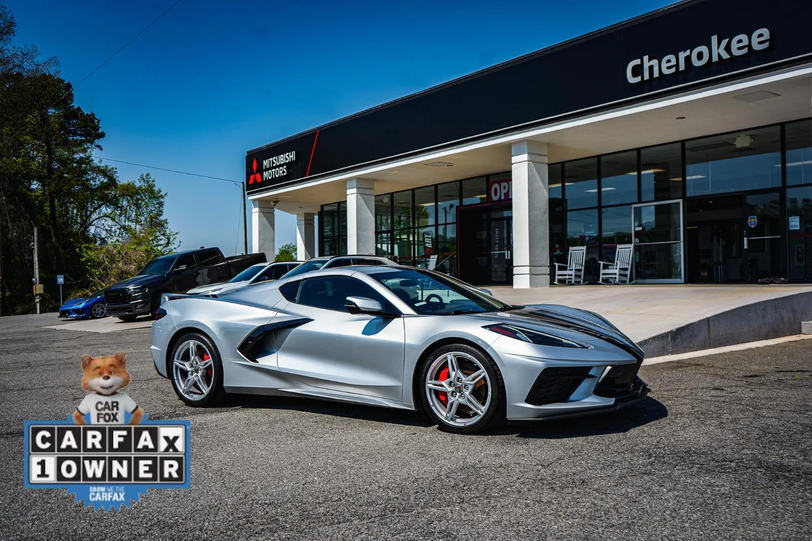 Silver 2020 Chevrolet Corvette 1LT for sale in Canton, GA