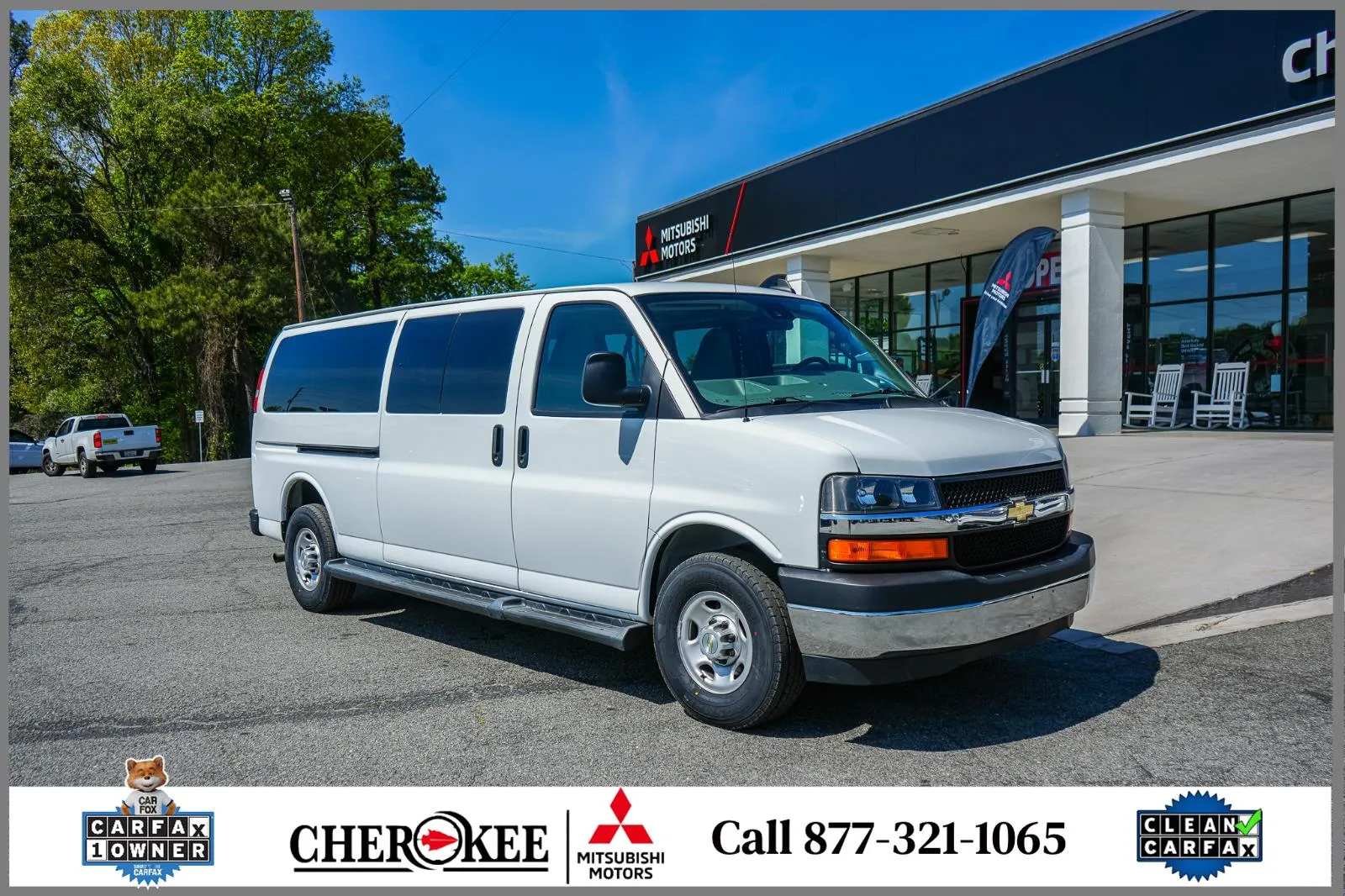 White 2023 Chevrolet Express Passenger LT for sale in Canton, GA