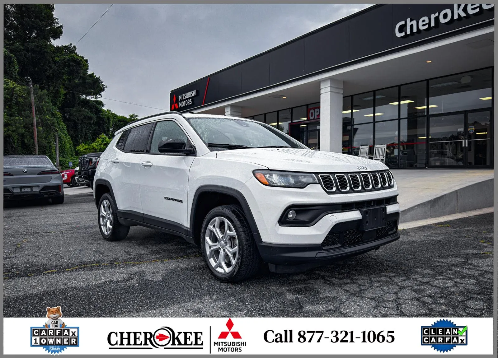 White 2024 Jeep Compass Latitude for sale in Canton, GA