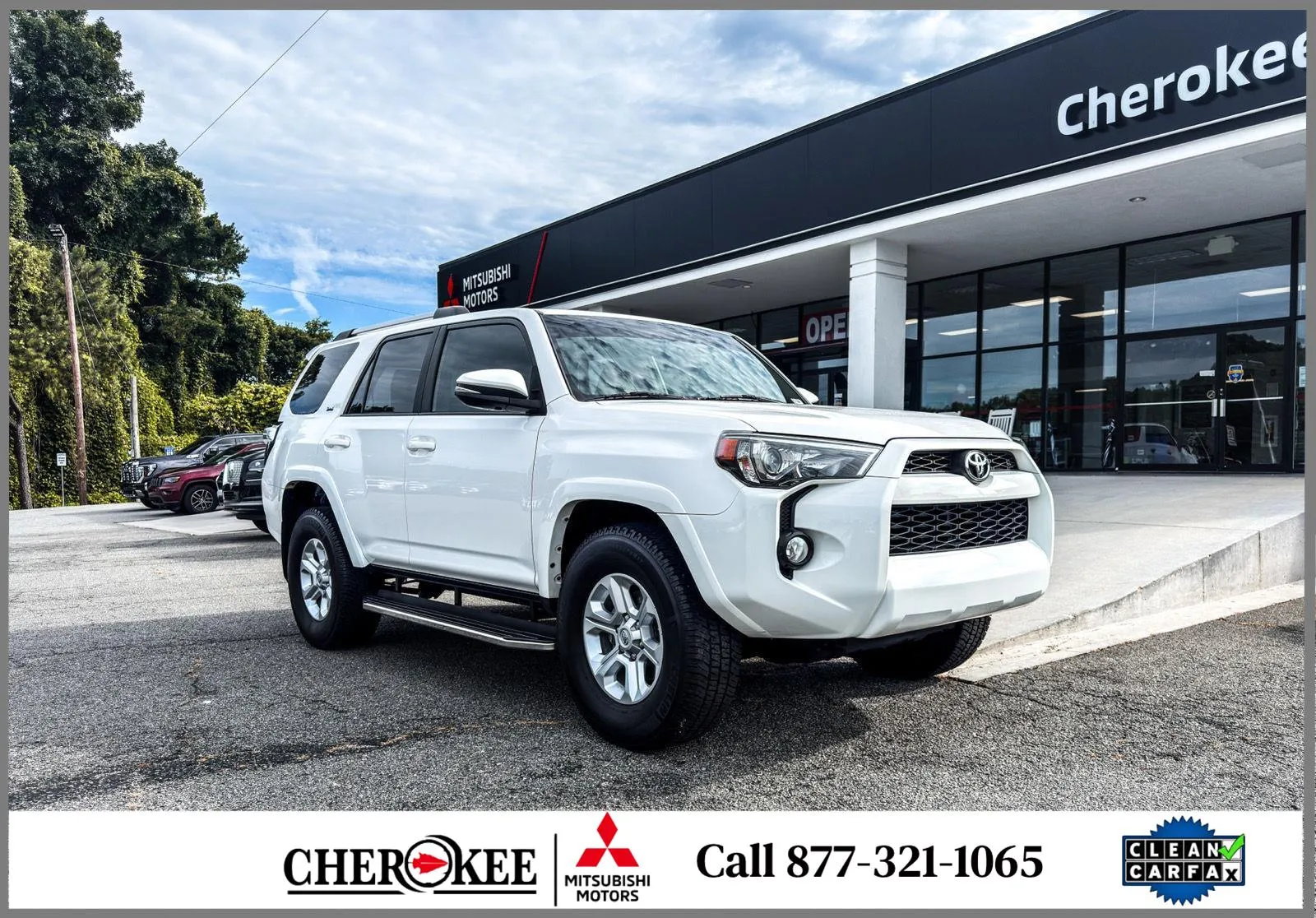 White 2019 Toyota 4Runner SR5 Premium for sale in Canton, GA