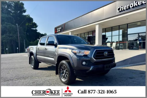 Gray 2021 TOYOTA TACOMA SR5 DOUBLE CAB 5' BED V6 for sale in Canton, GA