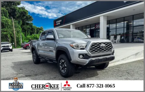 Silver 2021 TOYOTA TACOMA SR5 DOUBLE CAB 5' BED V6 for sale in Canton, GA