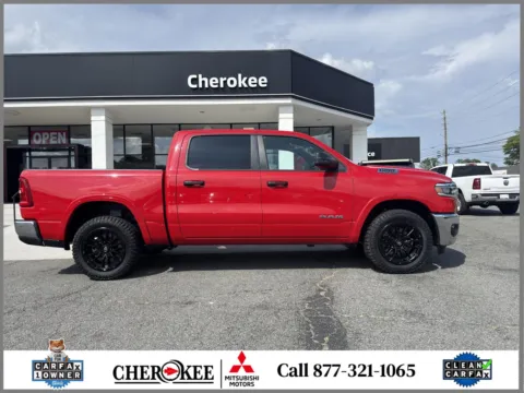 Photos of 2025 RAM 1500 BIG HORN 4X4 CREW CAB 5'7 for sale in Canton, GA at Cherokee Mitsubishi