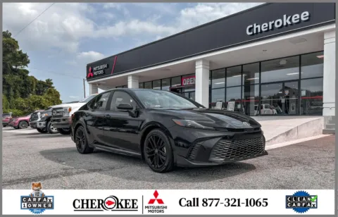Black 2025 TOYOTA CAMRY HYBRID SE for sale in Canton, GA