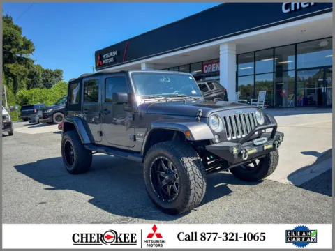 Gray 2017 Jeep Wrangler Unlimited Sahara for sale in Canton, GA