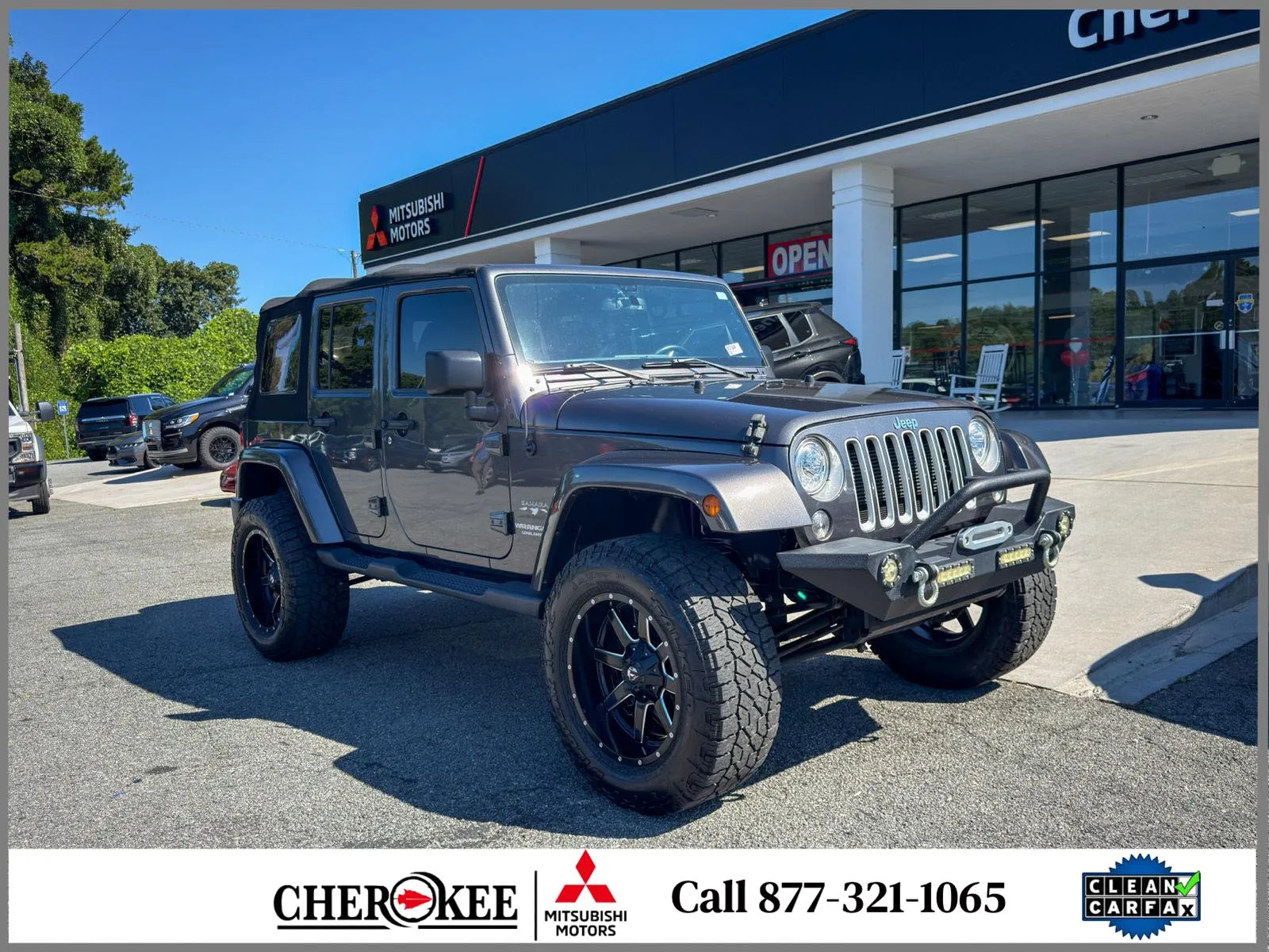 Gray 2017 Jeep Wrangler Unlimited Sahara for sale in Canton, GA