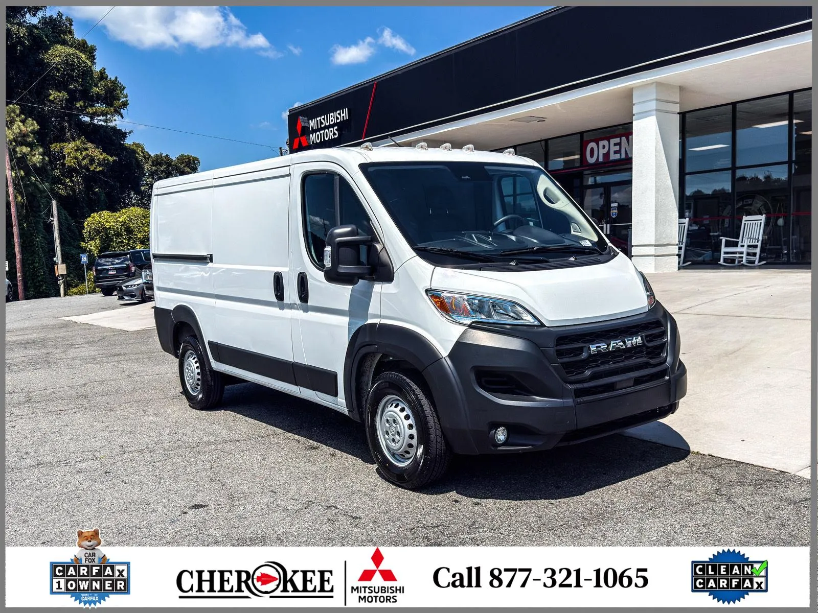 White 2025 Ram ProMaster Cargo Van Tradesman for sale in Canton, GA