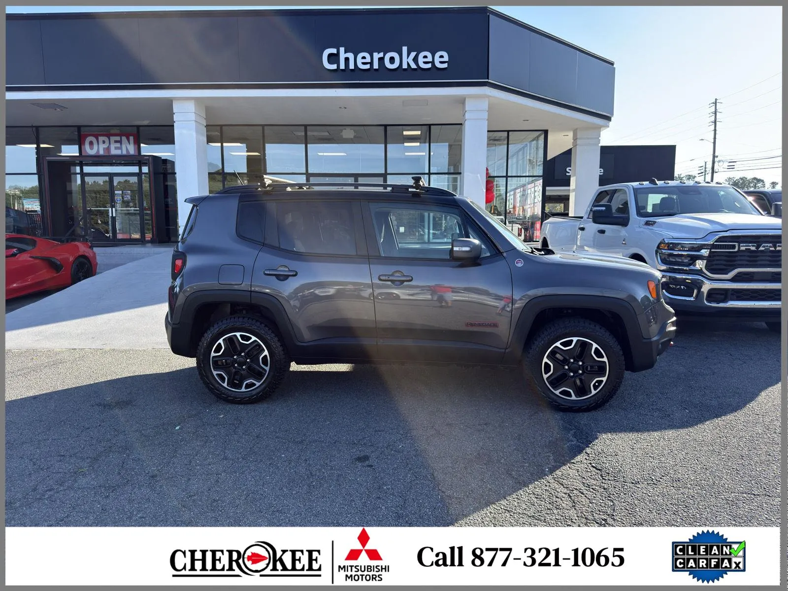 Used 2017 Jeep Renegade Trailhawk with VIN ZACCJBCB7HPF63913 for sale in Canton, GA
