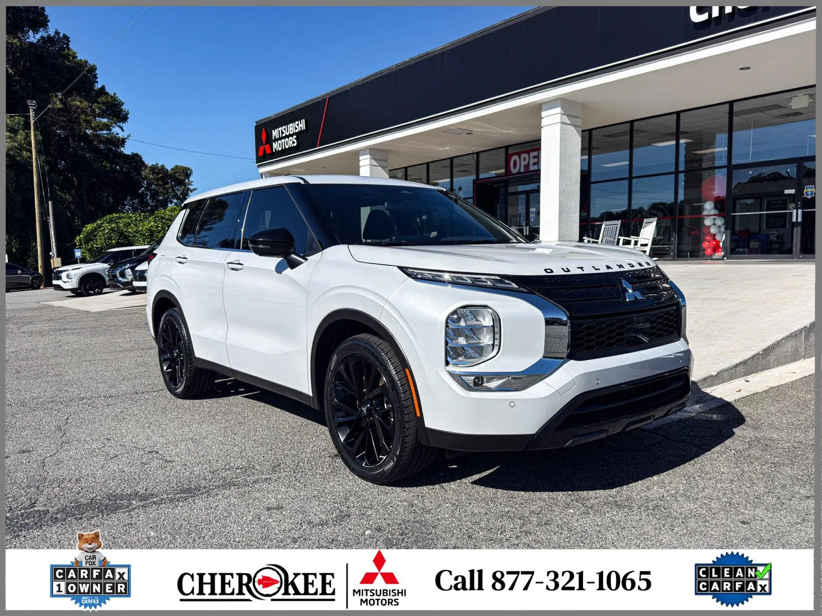 White 2024 Mitsubishi Outlander SE Black Edition for sale in Canton, GA