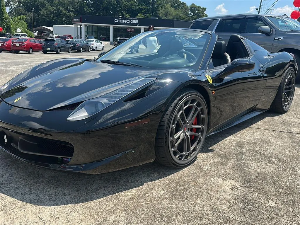 Black 2014 Ferrari 458 Italia for sale in Canton, GA