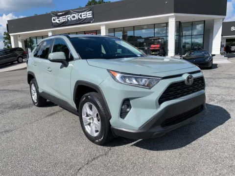 Green 2021 Toyota RAV4 XLE for sale in Canton, GA