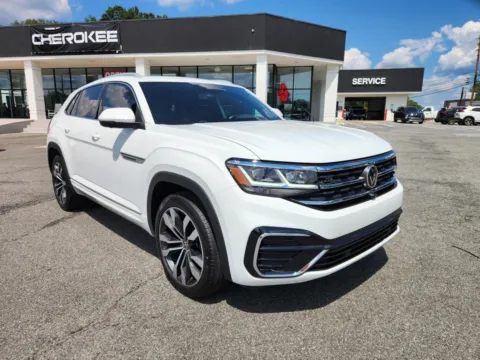 White 2020 Volkswagen Atlas Cross Sport 3.6L V6 SEL Premium R-Line for sale in Canton, GA